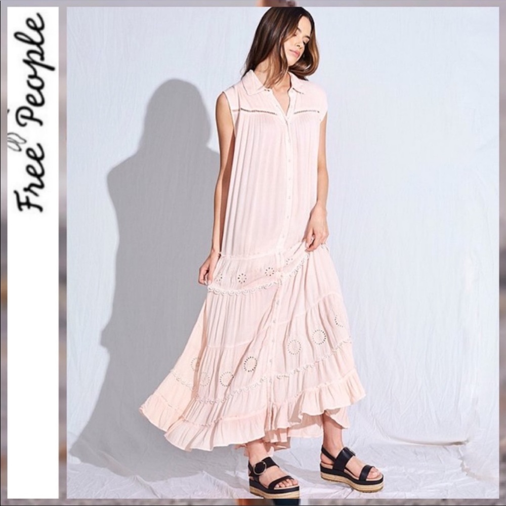 NWT Free People Pretty Cozy Maxi Dress